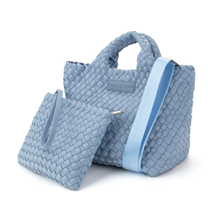 Woven Mini Tote in Denim — Parker & Hyde